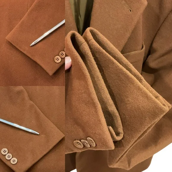 Vintage Boulevard Club Men’s Blazer Brown Sports Coat Wool Cashmere Size… - Picture 12 of 16